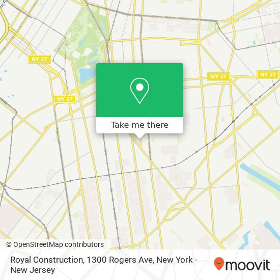 Mapa de Royal Construction, 1300 Rogers Ave