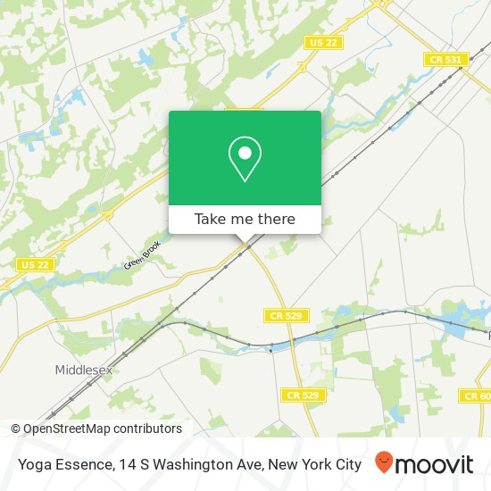 Mapa de Yoga Essence, 14 S Washington Ave