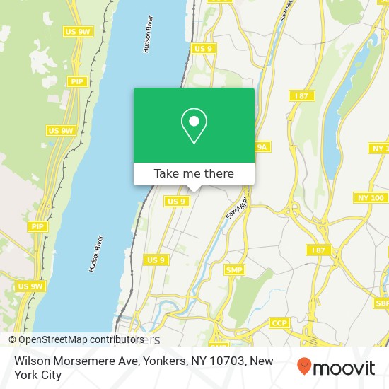 Wilson Morsemere Ave, Yonkers, NY 10703 map