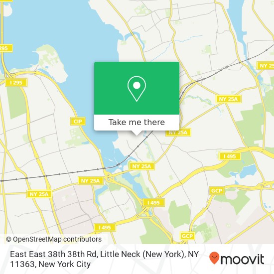 Mapa de East East 38th 38th Rd, Little Neck (New York), NY 11363