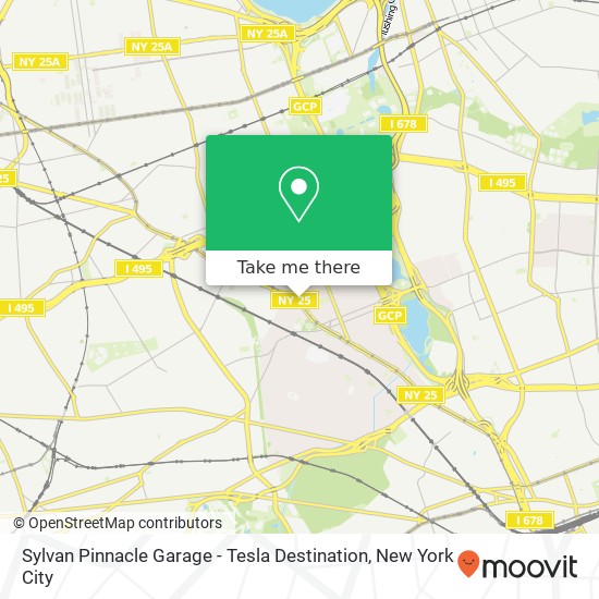 Mapa de Sylvan Pinnacle Garage - Tesla Destination