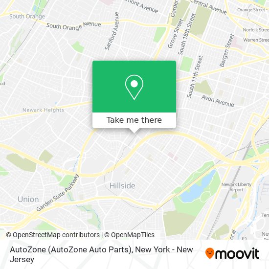 Mapa de AutoZone (AutoZone Auto Parts)