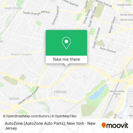 AutoZone (AutoZone Auto Parts) map