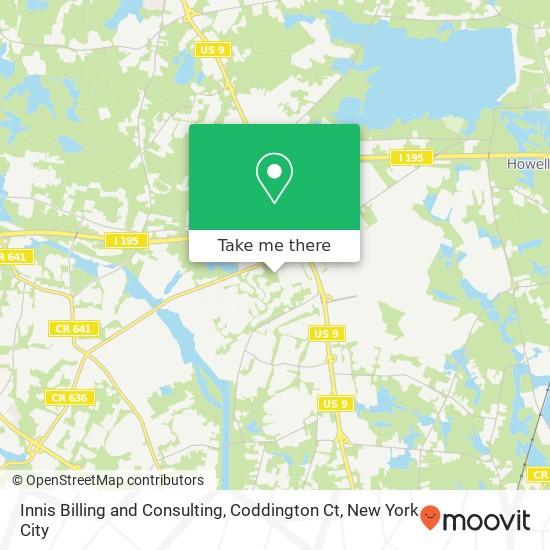 Innis Billing and Consulting, Coddington Ct map