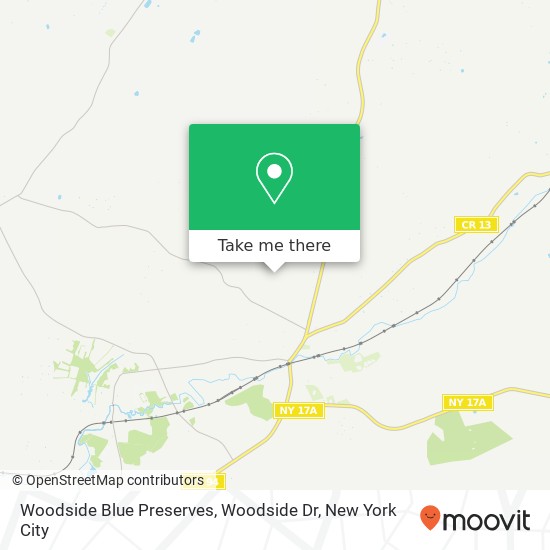 Woodside Blue Preserves, Woodside Dr map