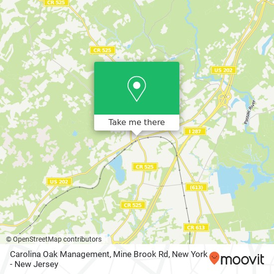 Carolina Oak Management, Mine Brook Rd map