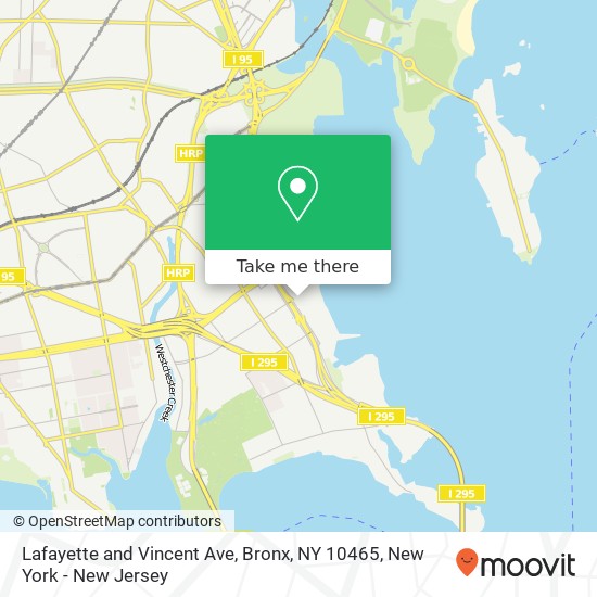 Mapa de Lafayette and Vincent Ave, Bronx, NY 10465