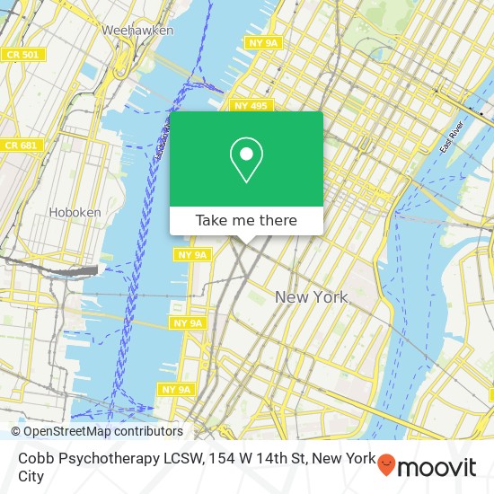 Cobb Psychotherapy LCSW, 154 W 14th St map