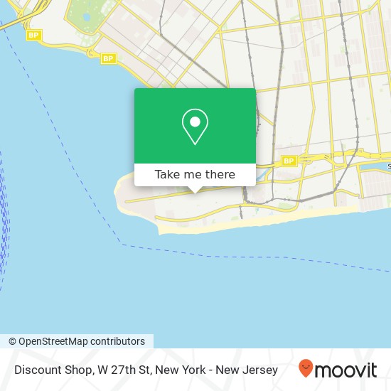 Mapa de Discount Shop, W 27th St