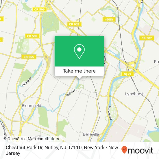 Chestnut Park Dr, Nutley, NJ 07110 map