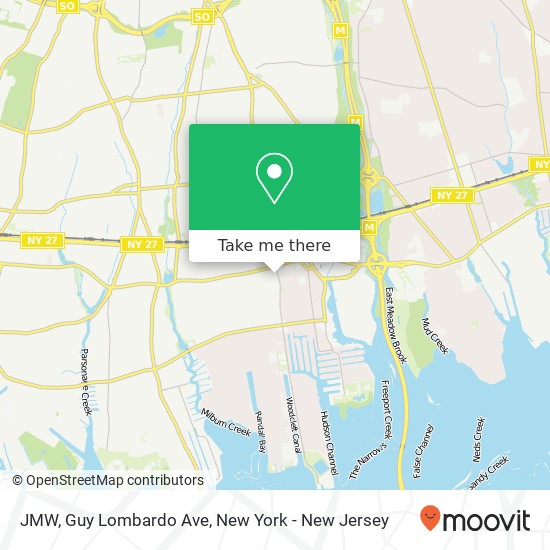 Mapa de JMW, Guy Lombardo Ave