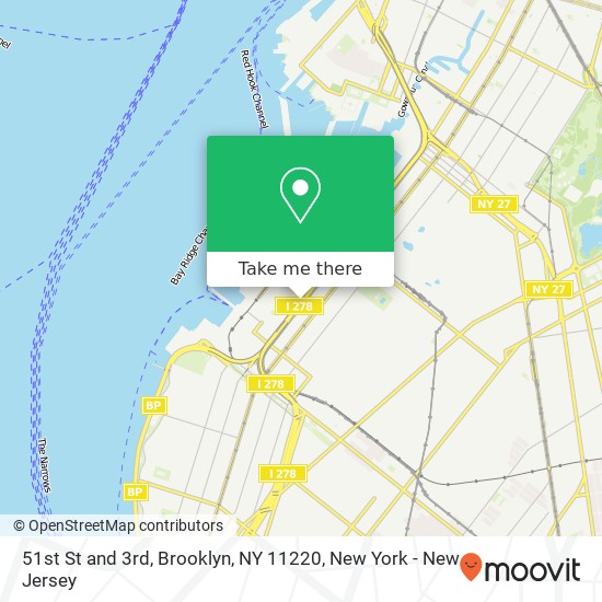 51st St and 3rd, Brooklyn, NY 11220 map