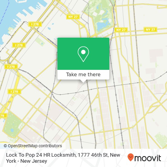 Lock To Pop 24 HR Locksmith, 1777 46th St map