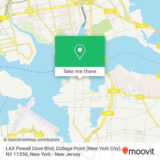 Mapa de LAX Powell Cove Blvd, College Point (New York City), NY 11356