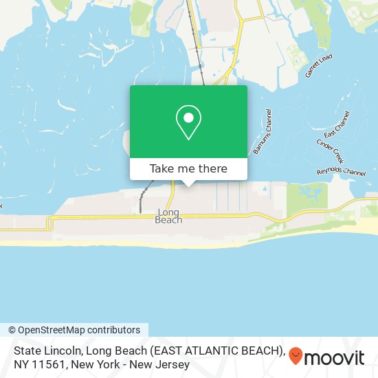 Mapa de State Lincoln, Long Beach (EAST ATLANTIC BEACH), NY 11561