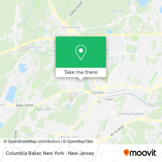 Columbia Baker map