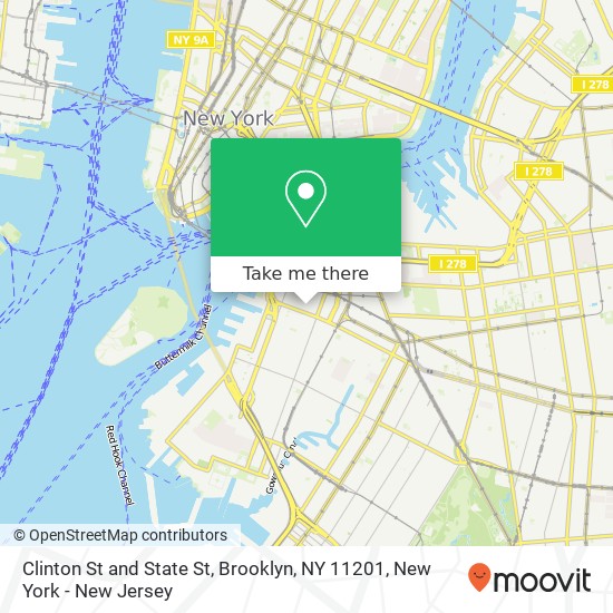 Clinton St and State St, Brooklyn, NY 11201 map