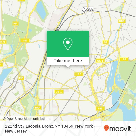 222nd St / Laconia, Bronx, NY 10469 map