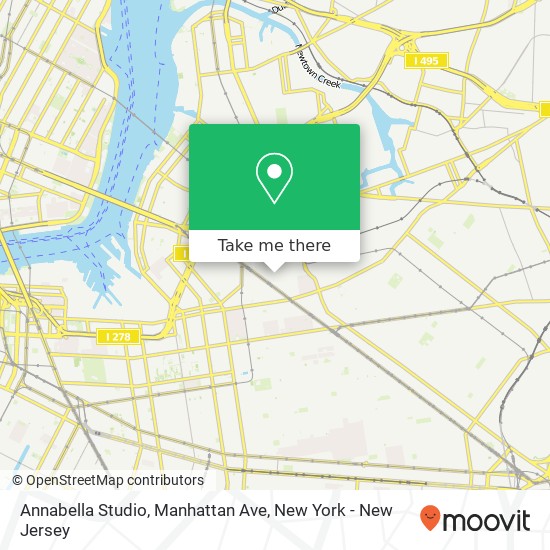 Mapa de Annabella Studio, Manhattan Ave