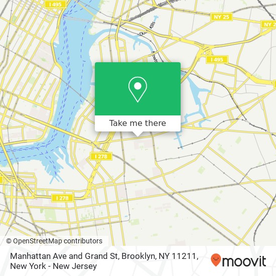 Mapa de Manhattan Ave and Grand St, Brooklyn, NY 11211