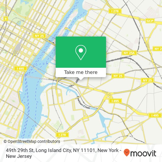 Mapa de 49th 29th St, Long Island City, NY 11101