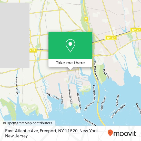 Mapa de East Atlantic Ave, Freeport, NY 11520