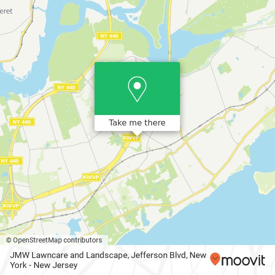 JMW Lawncare and Landscape, Jefferson Blvd map