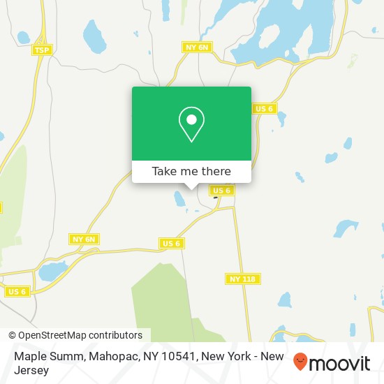 Maple Summ, Mahopac, NY 10541 map