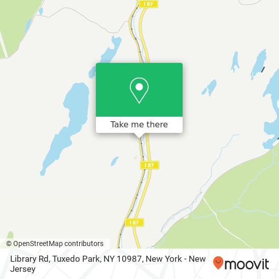Mapa de Library Rd, Tuxedo Park, NY 10987
