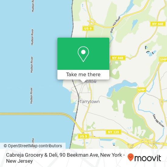 Mapa de Cabreja Grocery & Deli, 90 Beekman Ave