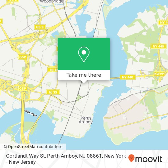 Cortlandt Way St, Perth Amboy, NJ 08861 map