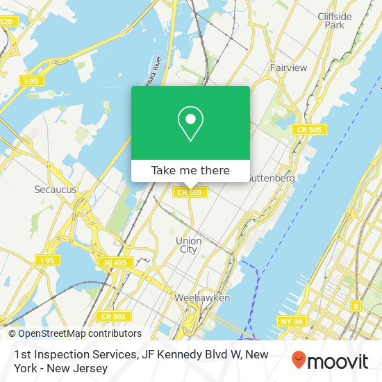1st Inspection Services, JF Kennedy Blvd W map