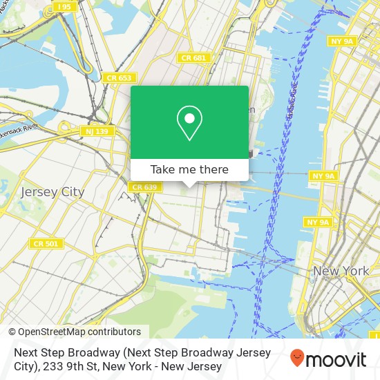 Next Step Broadway (Next Step Broadway Jersey City), 233 9th St map
