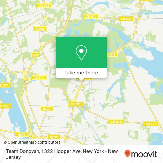 Team Donovan, 1322 Hooper Ave map
