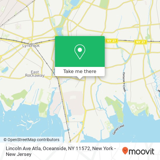 Mapa de Lincoln Ave Atla, Oceanside, NY 11572