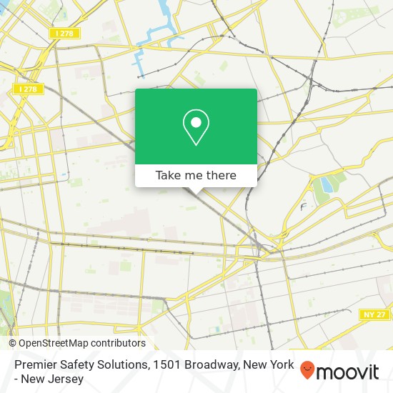 Premier Safety Solutions, 1501 Broadway map