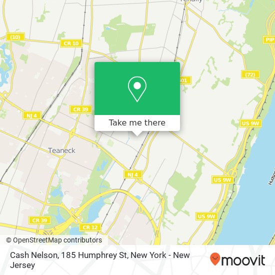 Mapa de Cash Nelson, 185 Humphrey St