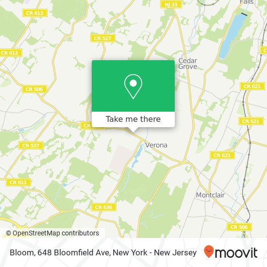 Mapa de Bloom, 648 Bloomfield Ave