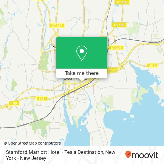 Mapa de Stamford Marriott Hotel - Tesla Destination