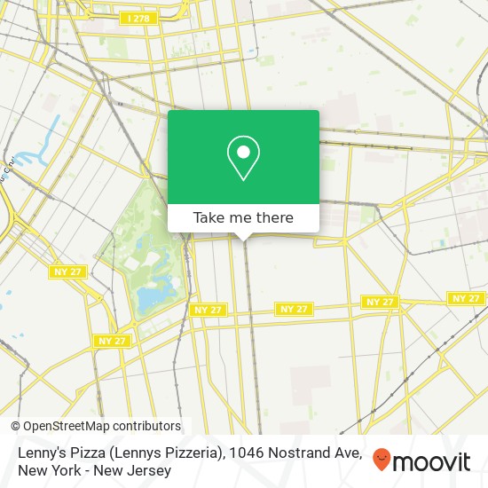 Lenny's Pizza (Lennys Pizzeria), 1046 Nostrand Ave map