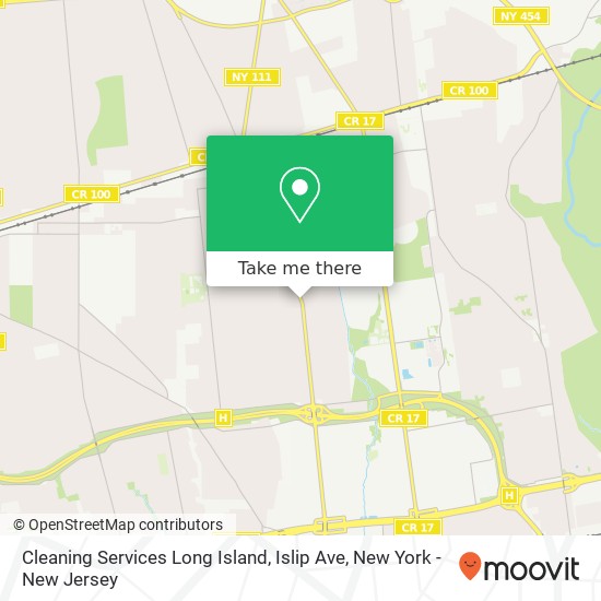 Cleaning Services Long Island, Islip Ave map