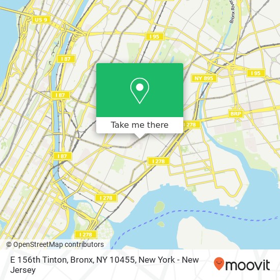 E 156th Tinton, Bronx, NY 10455 map