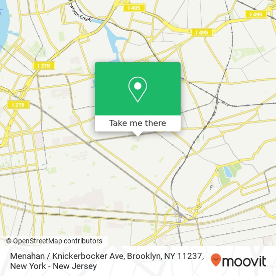 Menahan / Knickerbocker Ave, Brooklyn, NY 11237 map