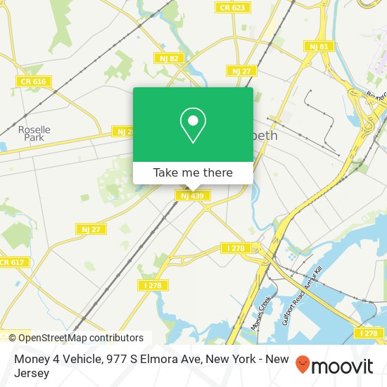 Money 4 Vehicle, 977 S Elmora Ave map