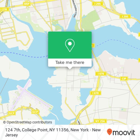 Mapa de 124 7th, College Point, NY 11356