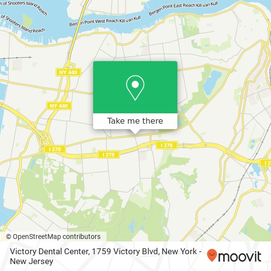 Victory Dental Center, 1759 Victory Blvd map