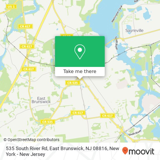 535 South River Rd, East Brunswick, NJ 08816 map