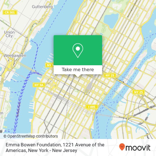 Mapa de Emma Bowen Foundation, 1221 Avenue of the Americas