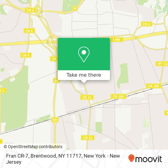 Fran CR-7, Brentwood, NY 11717 map