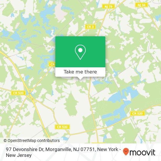 97 Devonshire Dr, Morganville, NJ 07751 map